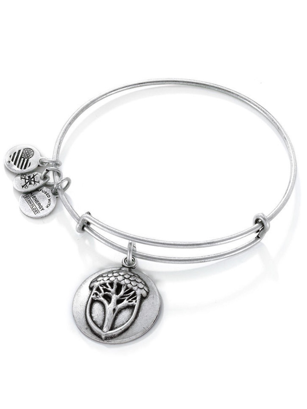 NWT! Alex and Ani Unexpected Miracles Expandable Bangle Bracelet - Silver